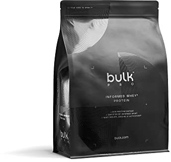 Bulk Informed Whey | Whey Protein Premium, Batido de proteínas con Enzimas digestivas añadidas, Fresas y Crema, 2.27kg, 75 Dosis