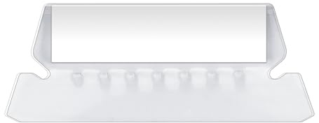 Pendaflex Insertable Plastic Tabs Hanging Folder Tabs, 2, Clear, 25 Tabs and Inserts per Pack (42)