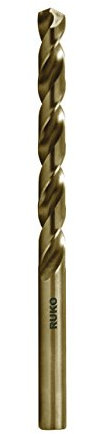 Ruko 215070 Spiralbohrer DIN 338 Typ VA HSSE Co 5 Durchmesser 7, 0 mm, 0 W, 0 V, 10 Stück