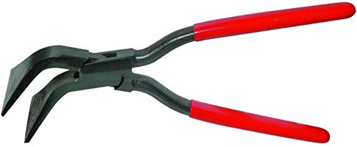 STUBAI Spengler Falzzange 45° gebogen | Maulbreite 80 mm | Ausführung durchgesteckt | Profi-Werkzeug für Klempner, Dachdecker und Spenglerarbeiten | Made in Austria