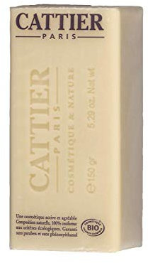 Cattier Seife mit weißer Heilerde und Bio-Sheabutter, für Gesicht und Körper, 3er Pack (3 x 150 g)