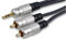 Pro Signal PSG03696 - Cable de audio estéreo de 3,5 mm a 2 conectores RCA (RCA), 20 m de longitud, color negro