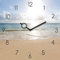 Platin Art UD-DT41052 Wanduhr, Holiday Time 13,12x13,12, Stück: 1