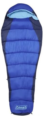 Coleman Mumienschlafsack Fision 100, Blau-Schwarz, Ohne, 2000028601
