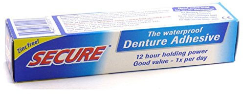 Pack of 6 x SECURE Denture Adhesive - 1.4 oz