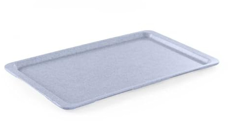 HENDI Serviertablett, Tablett, Gastro Tablett, rechteckig, Stapelbar, Ideal für Selbstbedienungsrestaurants und Kantinen, GN 1/1, 530x325mm, Granitfarben