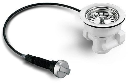 Universal Siebkorb-Excenterventil 114 mm mit Drehexcenter für Spülen mit einem Becken / Ablaufgarnitur / Abfluss / Ersatzteil Spüle