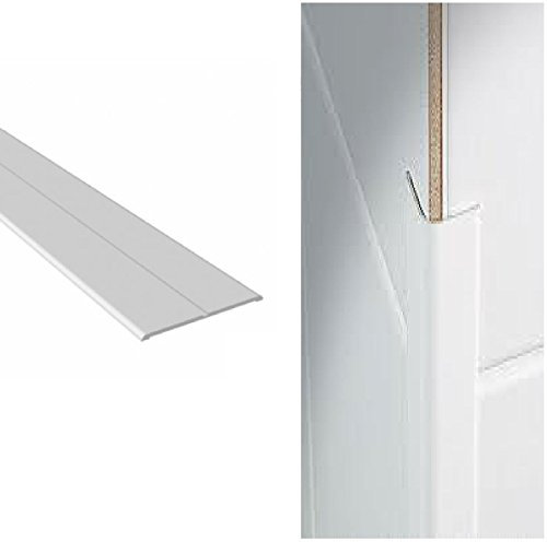 White UPVC Plastic Flexible Angle Trim 50mm x 50mm x 2.5 Metres in Length