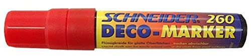 Schneider Novus 126002 Deco-Marker 260, 4+7+15 mm, rot