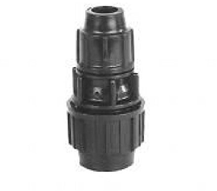 SOMATHERM FOR YOU, Raccord plastique manchon droit réduit pour tube PE Ø40-32 mm, en polypropylène haute résistance, étanchéité par joint torique, pression 16 bars, température max 80°C