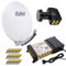 PremiumX Satelliten-Komplettanlage Fuba DAA 780 G Satellitenschüssel Alu Grau 5/8 Multischalter LNB 24x F-Stecker, 1 SAT 8 Teilnehmer