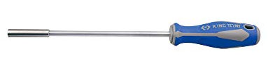 KING TONY 213312DF Poignée de tournevis magnétique en alliage d'acier 1/4 Longueur 300 mm