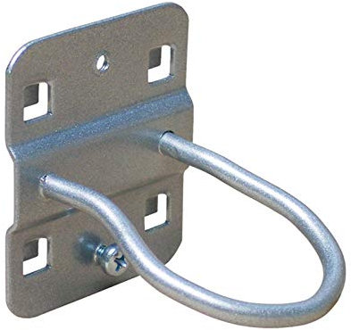 ADB Lochwand Maschinenhalter Haken Halter 40, 60, 80 mm Lochwandhaken Werkzeughalter, Farbe (RAL):Weissaluminium (RAL 9006), Länge:80 mm