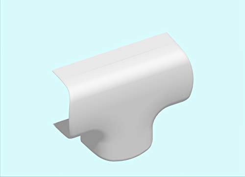 té de dérivation - pour goulotte de climatisation - 90 x 60 mm - blanc - iboco 06828