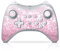 DeinDesign Skin kompatibel mit Nintendo Wii U Pro Controller Folie Sticker pink Glitzer Look Glanz
