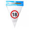 Geburtstag Wimpel Girlande 18 Jahre Verkehrsschild Party Deko Happy Birthday