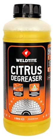 WELDTITE Citrus Degreaser Refill, Powerful Cleaning & Degreasing Formula for Bike Chains & Components, 1 Litre