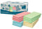 100% Recycling Haftnotizen, pastellmix, 125 x 75mm, zertifiziert mit dem Blauen Engel, 100 Blatt pro Block, 12 Blöcke in Recycling Box verpackt