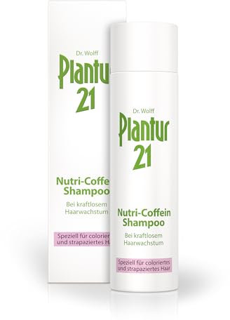 Plantur 21 Nutri-Coffein Shampoo – 1 x 250 ml - Shampoo zur Pflege und Verbesserung des Haarwachstums – für coloriertes und strapaziertes Haar – silikonfrei