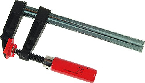 LSR TOOLS Schraubzwinge 400 x 120 mm, Profil 30 x 8 mm, nach DIN 5117, 0212040