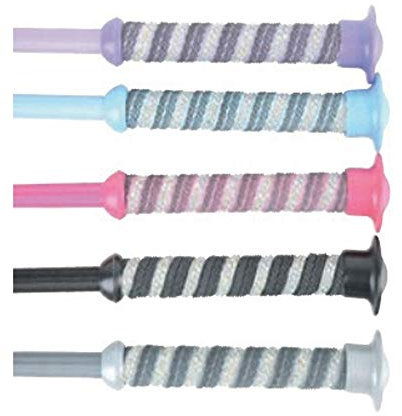 HySCHOOL Diamante Sure Grip Reitgerte, rose