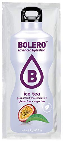 Bolero Bebida Instantánea sin Azúcar, Sabor Té Maracuyá - Paquete de 12 x 9 gr - Total: 108 gr