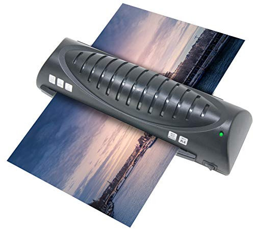 Waytex 78210V Laminiergerät für Format A4/A5/A6/A7 bis 2 x 80 Mic, Schwarz