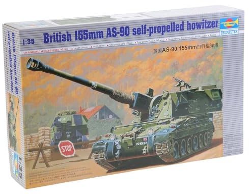 Trumpeter 00324 Modellbausatz Britische 155 mm AS-90 Selbstfahrlafette, Verschieden