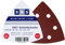 SBS Klett-Schleifdreiecke | 93x93x93 mm | 180 Stück | 6 Loch | Körnung je 30 x 40/60/80/120/180/240 | für Delta-Schleifer