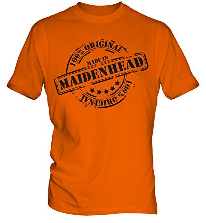 Made In Maidenhead - Mens T-Shirt Top, Size Large, Colour Barley Sugar