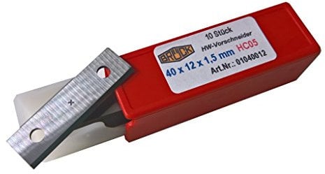 Brück HM Wendemesser Wendeplatten HW 40 x 12 x 1,5mm 10 Stück 01040012