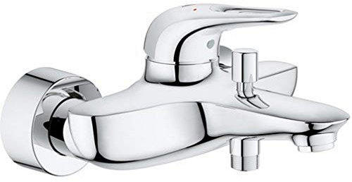 Grohe 33591003 Eurostyle New Miscelatore Monocomando per Vasca/Doccia, Leva Aperta, Cromo