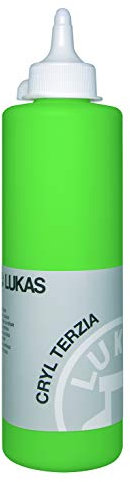 LUKAS CRYL TERZIA 500 ml - Acrylfarbe in Studien-Qualität - Farbton Chromgrün hell (imit.)