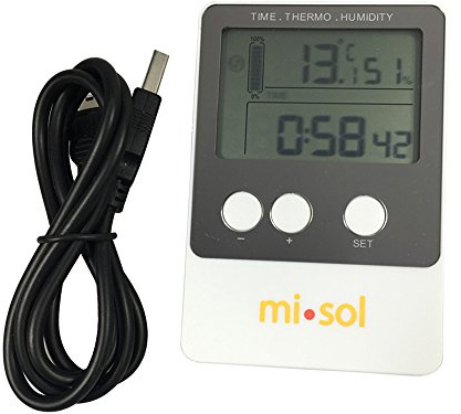 MISOL 1 PCS of Temperature humidity Data logger, USB Datalogger thermometer data record/Temperatur Luftfeuchtedatenlogger, USB-Datenlogger Thermometer Datensatz