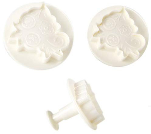 Ausstecher Ornament mit Motiv m. Auswurf COXIMUS 3-teilig Größe 55, 50, 45mm