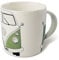 BRISA VW Collection - Volkswagen Grande tasse en céramique pour café, thé et cappuccino avec design Combi T1 Bus (Avant du Combi/Vert)