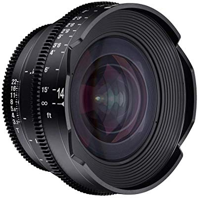 Rokinon Xeen XN14-PL 14 mm T3.1 Professional Cine Objektiv für PL Mount Pro Videokameras (schwarz)
