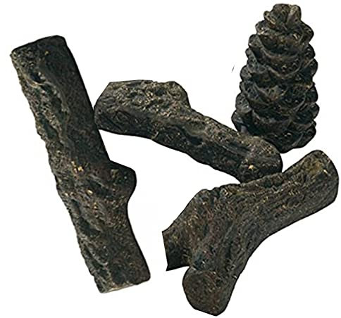 4 piezas de troncos de madera