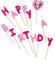 Unique Party 71598 - Disney Minnie Mouse Candles Happy Birthday Set of 14 Pieces