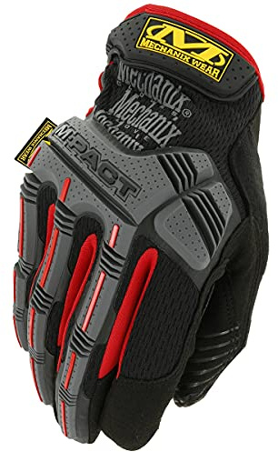Mechanix Wear Herren M-Pact Handschuhe Schwarz/Rot Größe L
