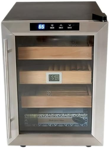 Prestige Import Group Clevelander Thermoelectric Cooler Humidor - Up to 250 Capacity - Color: Black w/Stainless Steel Door