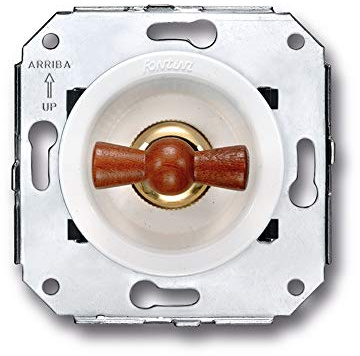 Fontini venezia - Conmutador 10a-250v madera blanco venezia pack