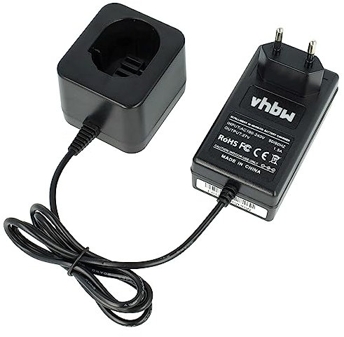 vhbw 220V Netzteil Ladegerät kompatibel mit Dewalt DE9061, DE9062, DE9071, DE9074, DE9075, DE9085, DE9091, DE9092, DE9094, DE9095 Werkzeug Akku