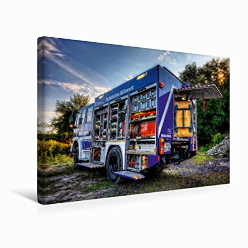 Premium Textil-Leinwand 45 x 30 cm Quer-Format GKW THW Braunschweig | Wandbild, HD-Bild auf Keilrahmen, Fertigbild auf hochwertigem Vlies, Leinwanddruck von Markus Will