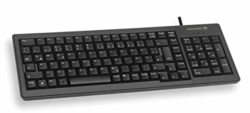 CHERRY G84-5200 XS, Compact Keyboard with Numpad, UK Layout (QWERTY), Wired (USB-A port), Mechanical CHERRY ML Switches, Black