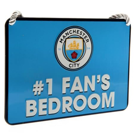 Manchester City Fc Bedroom Sign No1 Fan Door Wall Signage Man City