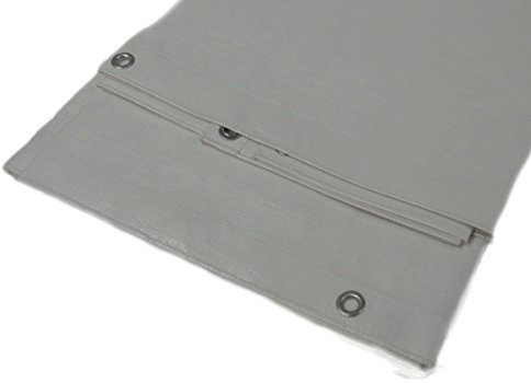 PolyTarp PE-Abdeckplane - Gewebeplane - 280 g/m² - grau 3,0 m x 4,0 m