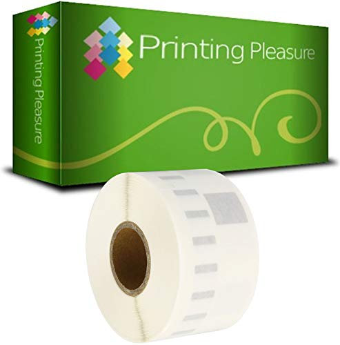 Printing Pleasure 99013 Rolle Etiketten kompatibel für Dymo LabelWriter & Seiko Etikettendrucker | 36mm x 89mm | 260 Stück | Große Adress-Etiketten | transparent
