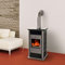 Schmitzker 1103 Wasserführender Kaminofen Alicante Anthrazit Blackline