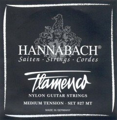 CUERDAS GUITARRA FLAMENCA - Hannabach (827/MT) Negra (Juego Completo)